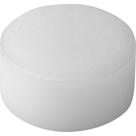 Kipp Grippers And Inserts Round D2=12, L3=10, Form:K Plane, Pom White K0385.12109